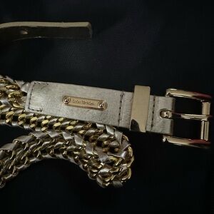 Michael Kors Gold and Silver Chain Belt